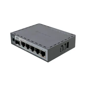 MikroTik hEX S (2025) Switch E60iUGS 5x Gigabit Ethernet ports, 1x Gigabit Ethernet POE port, 512 MB RAM, metalno kućište, ARM 64bit, 70774
