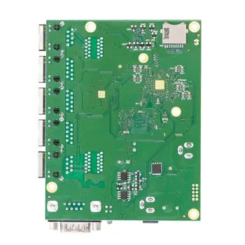 Mikrotik RouterBOARD 450Gx4, 716MHz Atheros CPU, 1 GB RAM, 5×GLAN ports, PoE OUT on port #5, RouterOS L5, 44289