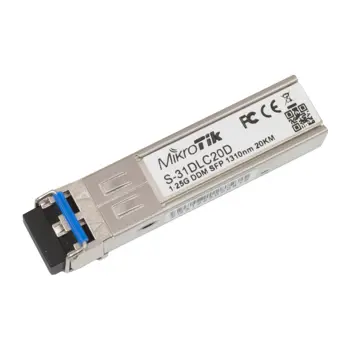 Mikrotik SFP module 1.25G SM 20km 1310nm (S-31DLC20D), 33005