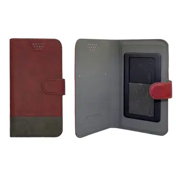 MM BOOK TORBICA UNIVERZALNA SLIDE STICKER DVOBOJNA vel.5.2"-5.7" crveno-siva