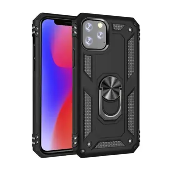 MM TPU HONOR 600/600 PRO - ANTI-SHOCK WITH RING crna