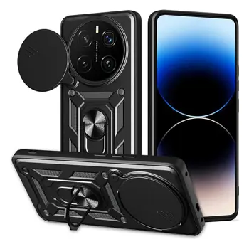 MM TPU HONOR MAGIC 8 LITE ANTI-SHOCK WITH RING crna