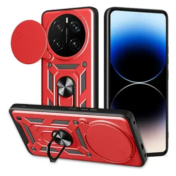 MM TPU HONOR MAGIC 8 PRO ANTI-SHOCK WITH RING crvena