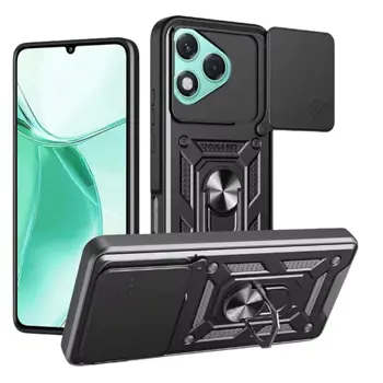 MM TPU HONOR X5C+ ANTI-SHOCK WITH RING crna