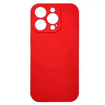 MM TPU IPHONE 16 PRO - SILICONE MIKRO MAGSAFE DARK RED