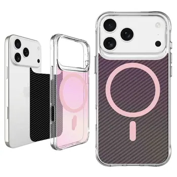 MM TPU IPHONE 17 PRO - DROP-PROOF PURE SPLENDOUR MAGSAFE black-pink