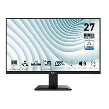 Mon 27 MSI PRO MP273A IPS 100Hz, 9S6-3PB4CH-207