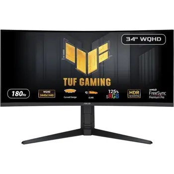 MON 34 AS VG34VQL3A TUF Gaming Curved 180Hz Curved VA DP HAS, 90LM06F0-B01E71