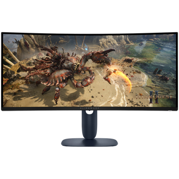 Monitor Alienware 34 Gaming AW3425DWM Curved, 3440x1440, WQHD, 180Hz, VA Antiglare, 21:9, 3000:1, 400 cd/m2, AMD FreeSync+ VESA, 4ms/2ms/1ms, 178/178, DP, 2xHDMI, 2xUSB-A, USB-B, Tilt, Pivot, Height A