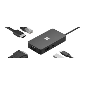 MS Srfc USB-C Travel Hub BG/HR/RO/SL BLK, 161-00011