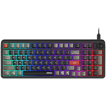 MSI Gaming Keyboard FORGE GK110, USB 2.0, RGB LED, Membrane Switch, FORGE GK110 US