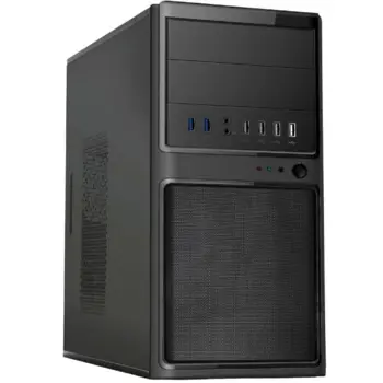 NaviaTec 6812-2U34U2 mATX Mid Tower PC Case 2x USB3.0, 4x USB 2.0, No PSU, NVT-6812-2U34U2