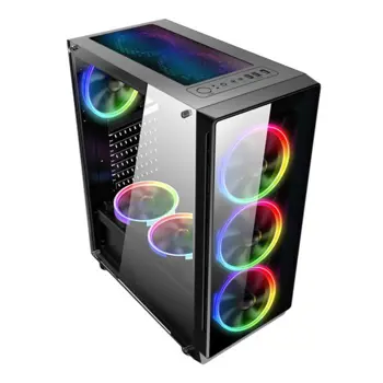 NaviaTec Legend V2 Gaming Case 4x LED Color Ventilators, 2x USB 3.0, 1x USB 2.0, NVT-LEGEND V2