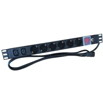NaviaTec PDU (Power Distribution Unit) sa 4x IEC C19 4x IEC C13 priključaka, kabel IEC C20, 19", NVT-PDU012