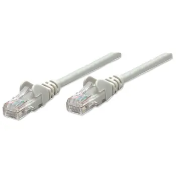 Network Cable, Cat6 certified, CU, U/UTP, PVC, 1.5 m, Gray, 738125
