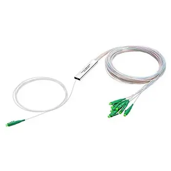 NFO Fiber Optic PLC Splitter, 1:8, Steel Box, SM, G657A, 1,5m, LC APC, NFO-SPL-70015