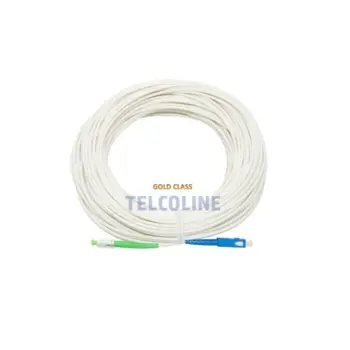NFO Patch cord, SC UPC-SC APC, Singlemode 9 125, G.657B3, Simplex, 3mm, LSOH, 10m, white, NFO-PCSSM-05077