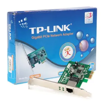 NIC TP-Link TG-3468, 32-bit Gigabit PCIe Network Adapter, Realtek RTL8168B, 10/100/1000Mbps RJ45 port, Auto MDI/MDIX, TG-3468-AS