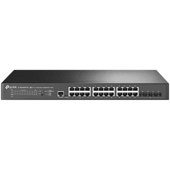 Omada 24-Port Gigabit and 4-Port 10GE SFP+ L2+ Managed Switch with 24-Port PoE+, SG3428XMP