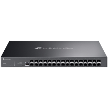 Omada 32-Port 10GE SFP+ L2+ Managed Switch 32× 10G SFP+ Slots, RJ45/Micro-USB Console Port 1U 19-inch Rack-mountable Steel Case Integration with Omada SDN Controller, SX3032F