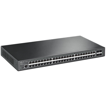 Omada 48-Port Gigabit L2+ Managed Switch 48× Gigabit RJ45 Ports, 4× 10G SFP+ Slots, RJ45/Micro-USB Console Port 1U 19-inch Rack-mountable Steel Case Integration with Omada SDN Controller, SG3452X