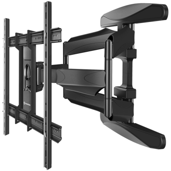 ONKRON Full Motion TV Wall Mount for 40 to 75-inch Flat Panel TVs Digital Panels 45,5 kg, Black, M6L-B