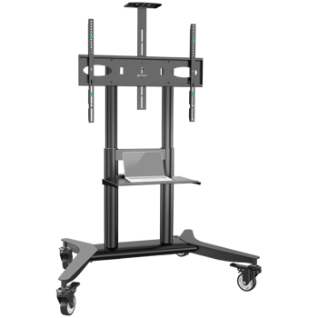 ONKRON Mobile TV stand for 55"-90" up to 75 kg, black, TS1871-B