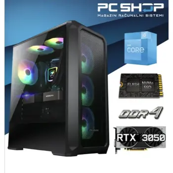 PC Računalo MagazinRS Gamer ( Intel i3 14100f 4-core 4.7GHz (Boost), Nvidia RTX 3050, 16GB DDR4 RAM, SSD 1TB NVMe)