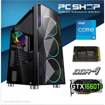 PC Računalo MagazinRS Gamer (Intel i5 13400F 4.6Ghz (Turbo), RTX 1660 Ti 6GB, 16GB DDR4 RAM, SSD 1TB NVMe)