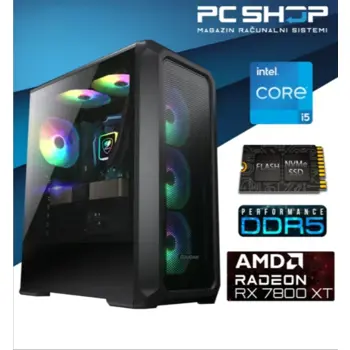 PC Računalo MagazinRS Gamer (Intel i5 14400F 4.7Ghz (Turbo), Radeon RX 7800 XT 16GB, 16GB DDR5 RAM, SSD 1TB NVMe)