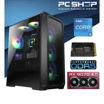 PC Računalo MagazinRS Gamer (Intel i5 14400F 4.7Ghz (Turbo), Radeon RX 9070 XT 16GB, 32GB DDR5 RAM, SSD 1TB NVMe)