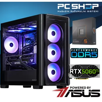 PC Računalo MagazinRS Gamer Powered by Asus (Ryzen 5 9600X, ASUS Prime RX 9060 XT 16GB GDDR6, 16GB DDR5 RAM, SSD NVMe 1TB)