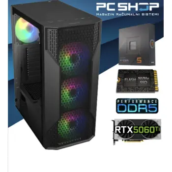 PC Računalo MagazinRS Gamer (Ryzen 5 7600x 4.7GHz (Boost), Nvidia RTX 5060 Ti 16GB, 16GB DDR5 RAM, SSD NVMe 1TB)