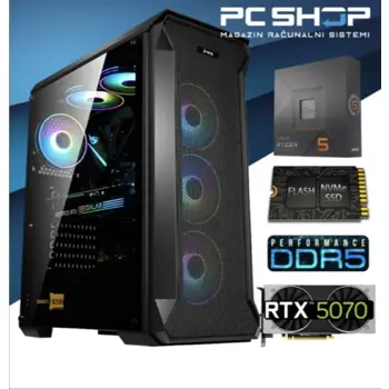 PC Računalo MagazinRS Gamer (Ryzen 5 7600x 4.7GHz (Boost), Nvidia RTX 5070, 16GB DDR5 RAM, SSD NVMe 1TB)