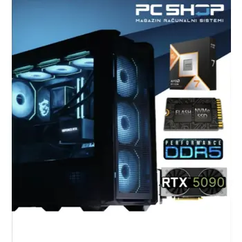 PC Računalo MagazinRS Gamer (Ryzen 7 9800X3D, Nvidia RTX 5090, 32GB DDR5 RAM, SSD NVMe 1TB)