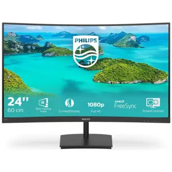 Philips 23,6" 241E1SC, VGA, HDMI, 75Hz, 241E1SC/00