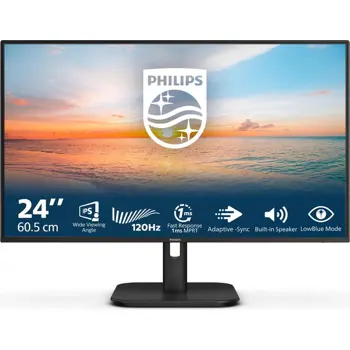 Philips 23,8" 24E1N1200A, VGA, HDMI, DP, 120Hz, zv, 24E1N1200A/00