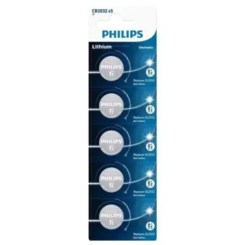 Philips baterija CR2032P6, 3V, 5 komada, CR2032P5/01B