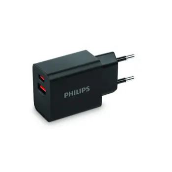 Philips kučni punjač USB-C + USB-A, 20W/18W, DLP4325AB/12