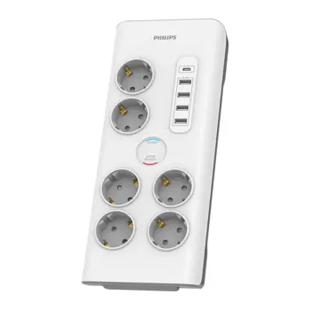 Philips prednaponska zaštita SPN7060WA, 6+4 USB, SPN7060WA/58