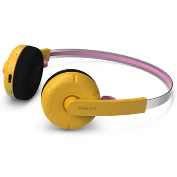 Philips retro BT/USB-C slušalice Ringo Duo, žute, TAMS1YL/00