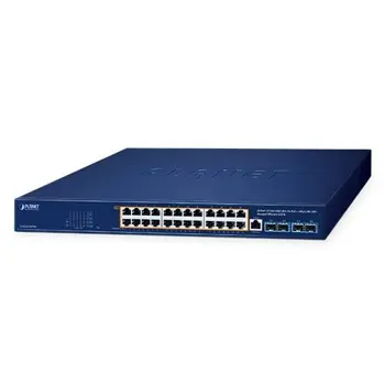 Planet 24-Port 10 100 1000T 802.3bt PoE 4-Port 10G SFP Managed Ethernet Switch, PLT-GS-4210-24UP4X