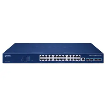 PLANET Layer 3 24-Port 10/100/1000T + 4-Port 10G SFP+ Managed Ethernet Switch, GS-6311-24T4X