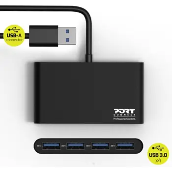 Port HUB 4 porta USB-A 3.0 5Gbps, 900121