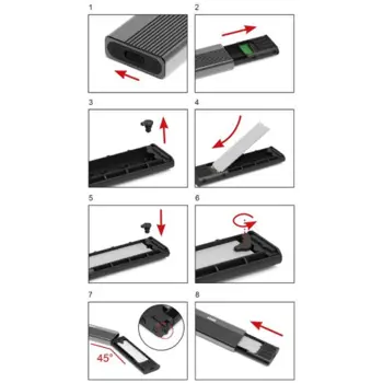 Port kućište za M.2 NVMe SSD disk, 900046