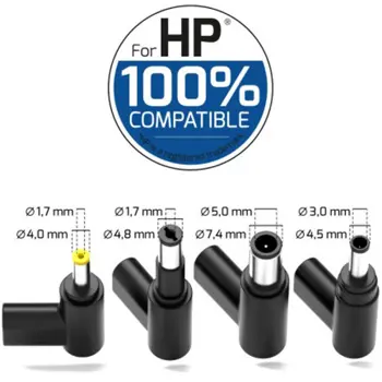 Port punjač 65W GaN2 USB-C za HP NB, 5 nastavaka, 904065HPEU