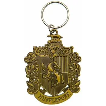 PYRAMID Harry Potter Hufflepuff crest metal keychain