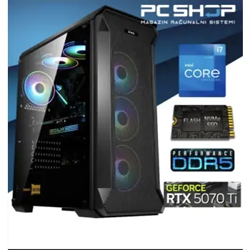 Računalo MagazinRS Intel Core i7 14700K, Nvidia RTX 5070 Ti 16GB, 32GB DDR5 RAM, SSD 1TB NVMe)