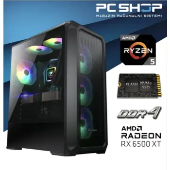 Računalo MagazinRS (Ryzen 5 5500 4.2GHz (Boost), Radeon RX 6500 XT, 16GB DDR4 RAM, SSD 1TB NVMe)
