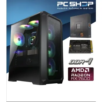 Računalo MagazinRS (Ryzen 5 5500 4.2GHz (Boost), Radeon RX 7600, 16GB DDR4 RAM, SSD 1TB NVMe)